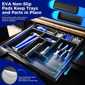 ALIKZO thick crack-resistant plastic ensures daily tool drawer durability.