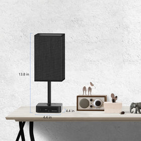 Alimentata bedside lamp features a stable base for safe placement.