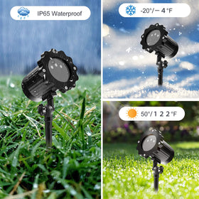 Alinkey 360-degree coverage laser projector highlights landscapes and architecture
