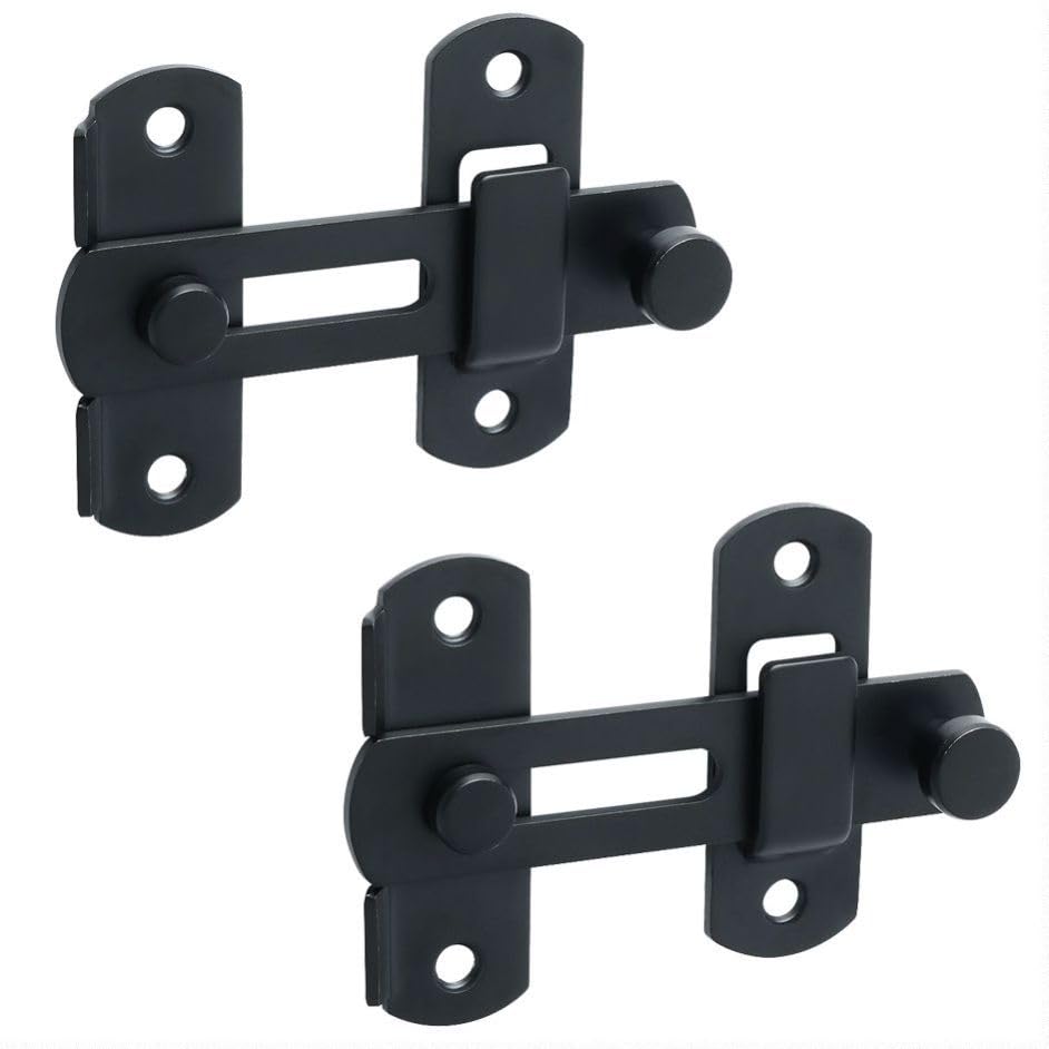 Alise 2Pcs Flip Latch Gate 4in securing barn doors with reliable operation