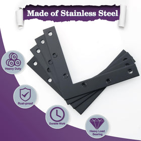 Alise L brackets on drawer cabinet close-up reveals thickened stainless reinforcement