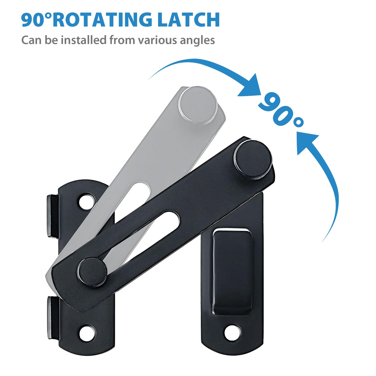 Alise included screws enable quick installation on fences or doors