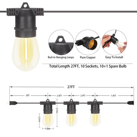 alitade IP65 waterproof shatterproof bulbs for year-round outdoor use