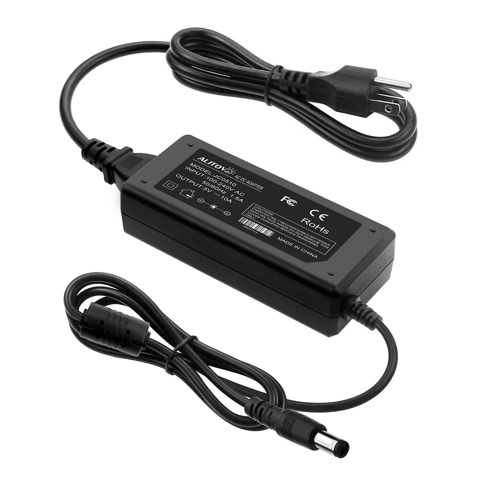 ALITOVE 5V 10A power supply front view for stable LED power.