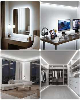 ALITOVE COB LED strip easy-installation adhesive for quick mounting