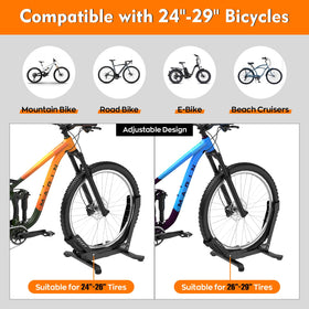 ALIXUEQIN bike stand floor securing the rear wheel for clutter free storage