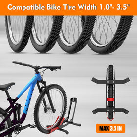 ALIXUEQIN bike stand floor side in use demonstrating easy loading