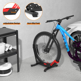 ALIXUEQIN bike stand heavy-duty steel frame demonstrates durability