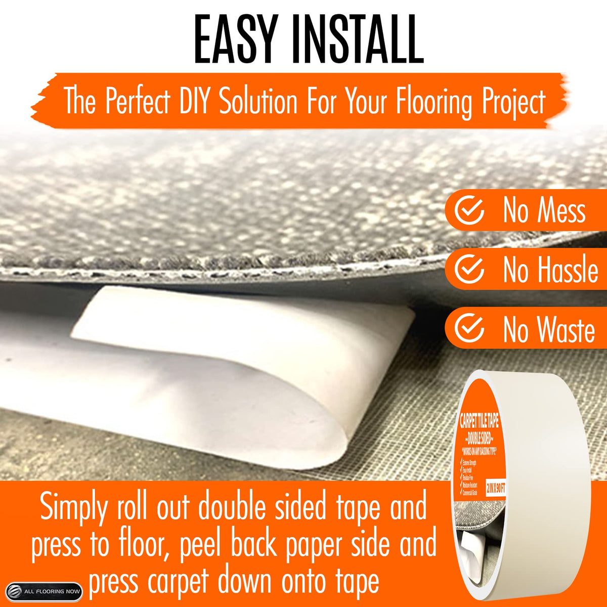 All Flooring Now covers up to 220 sq ft per roll.