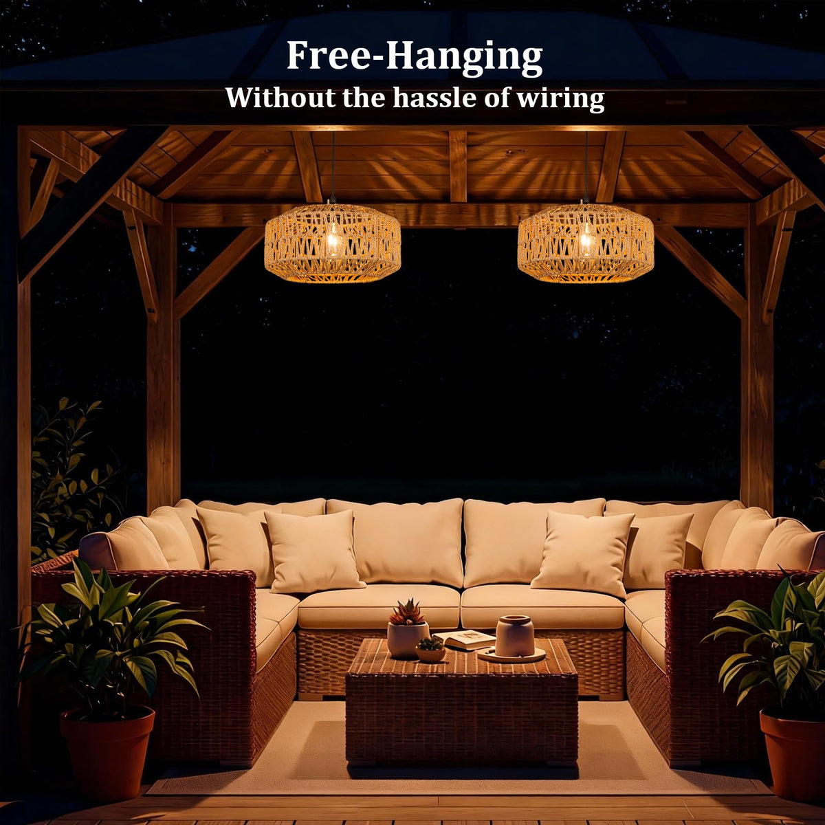 ALL FORTUNE adjustable hanging height outdoor pendant for versatile layouts