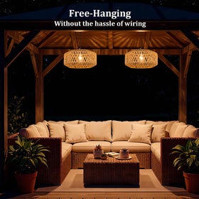 ALL FORTUNE adjustable hanging height outdoor pendant for versatile layouts