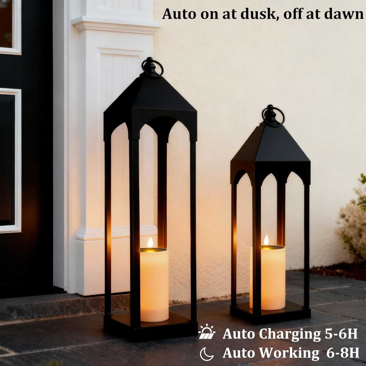 ALL FORTUNE candle flicker mode lantern for soft flame-like ambiance