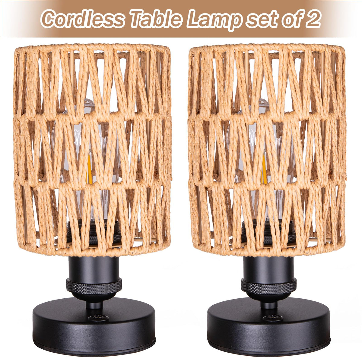 All Fortune cordless lamp with stepless dimming for living room lighting