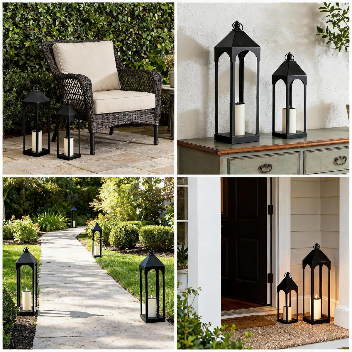 ALL FORTUNE IP65 waterproof lantern ready for weather-resistant porch lighting