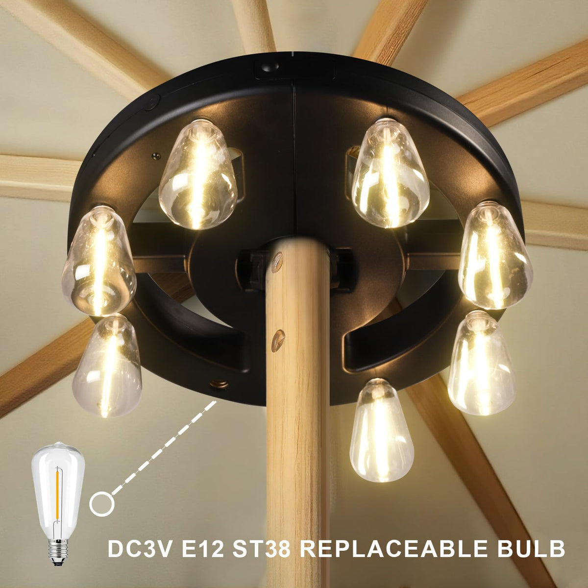 ALL FORTUNE patio lighting creates inviting spaces with a warm glow at night.