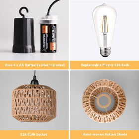 ALL FORTUNE replaceable ABS bulbs deliver long runtime up to 120 hours