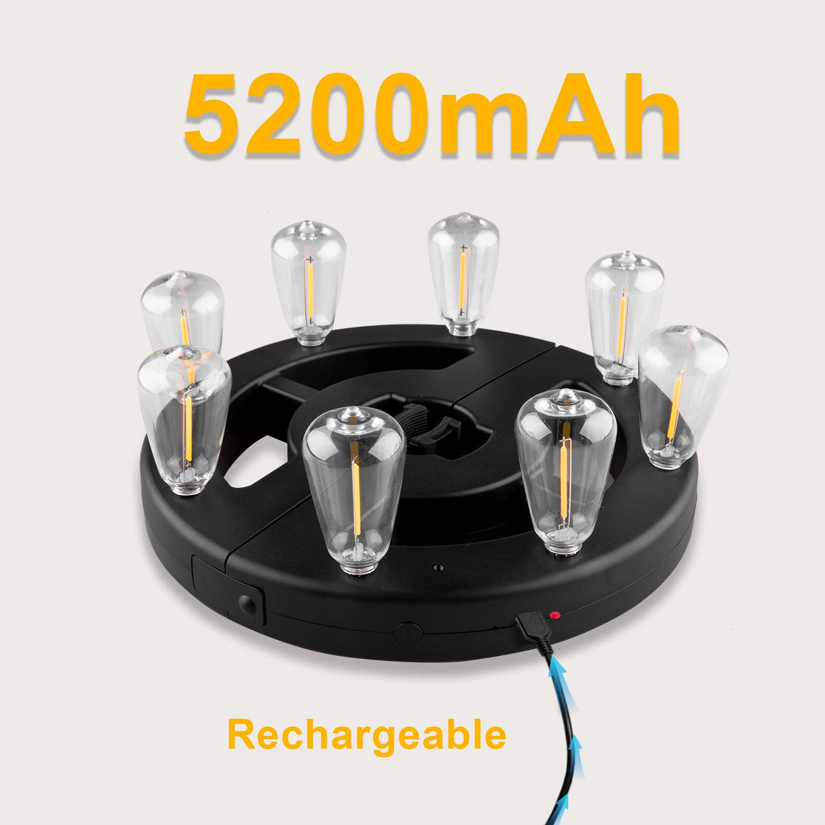 ALL FORTUNE umbrella light with 3 brightness levels lets you tailor ambiance.