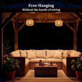 ALL FORTUNE weather-ready outdoor chandelier suits porches and covered patios
