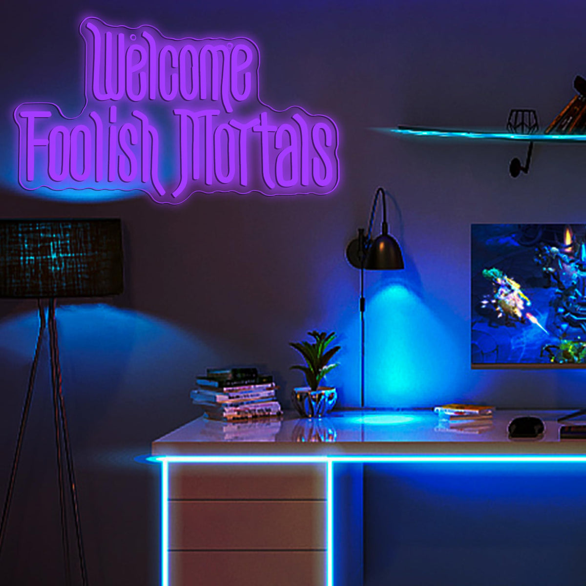 Allball neon sign perfect for Halloween party setups and themed events
