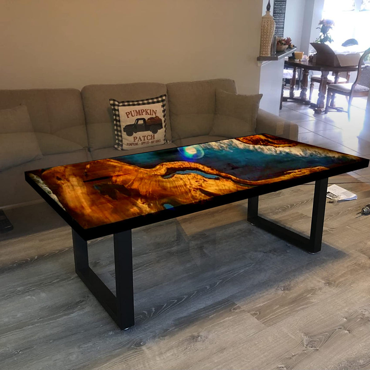 ALLCOS two-piece set supports desks, benches, and end tables.