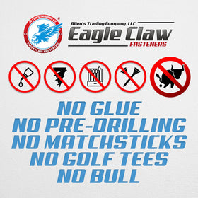 Allen's Trading Co. Eagle Claw hinge repair kit installed hinge demonstrates sturdy, long-lasting repair