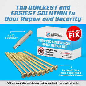 Allen's Trading Co. Eagle Claw screws add security and reduce wobble in doors