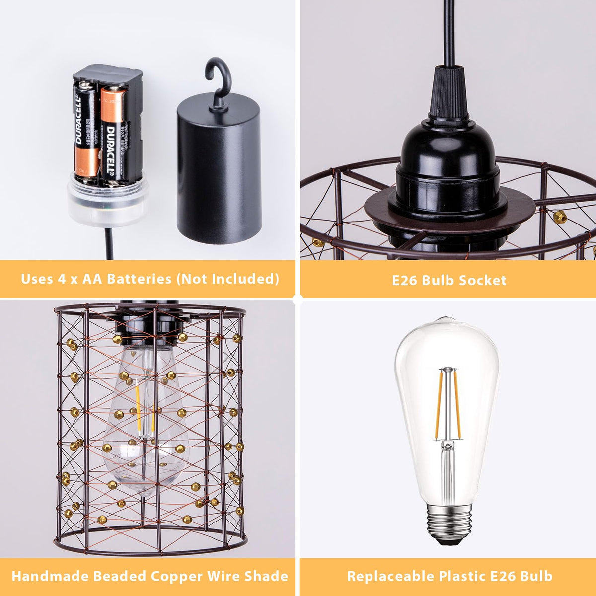 ALL FORTUNE replaceable ABS bulbs provide long-lasting performance for outdoor use.