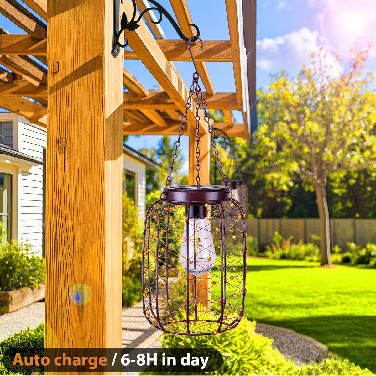 All Fortune solar lanterns with auto dusk sensor illuminate automatically for cozy evenings