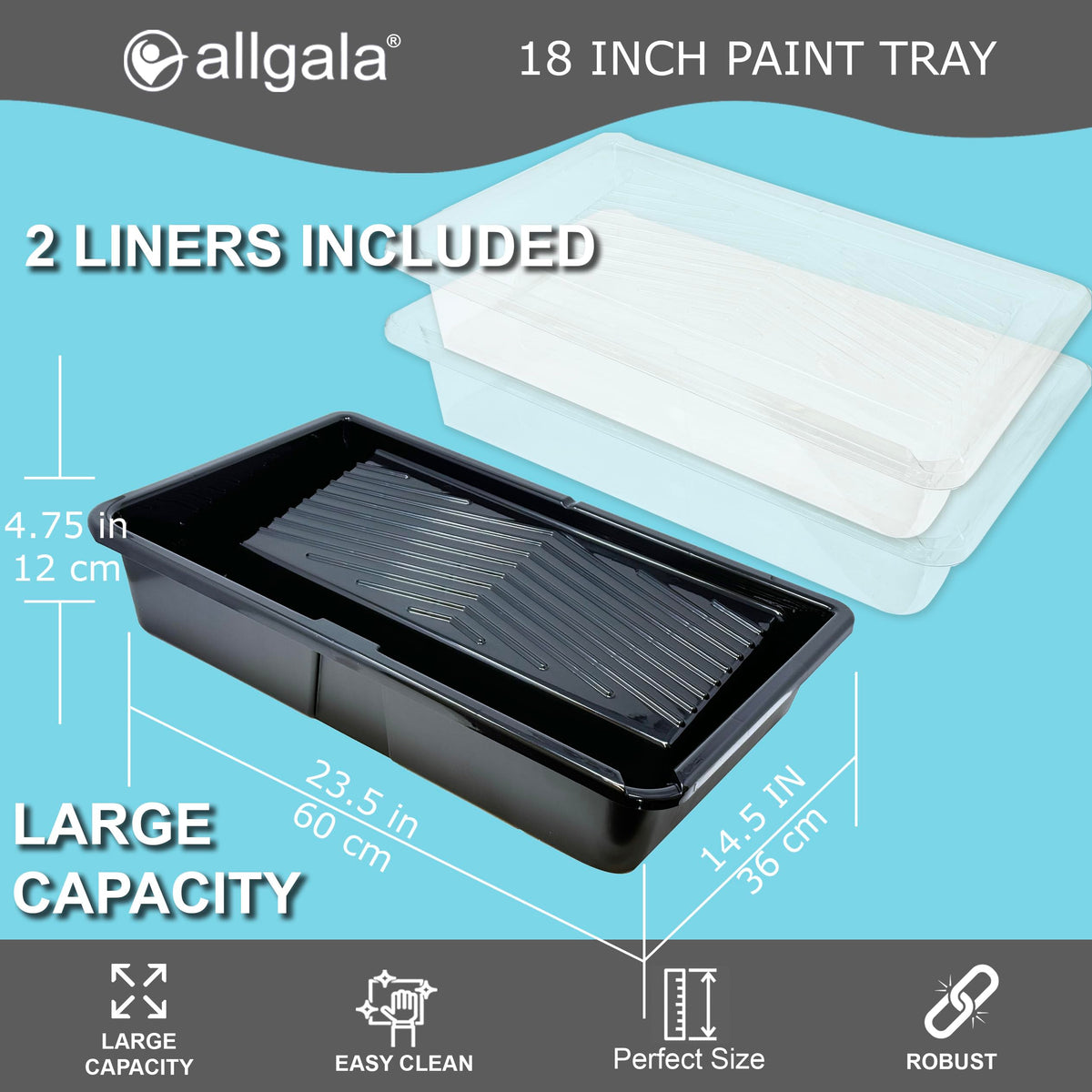 Allgala 4ft extension pole adds reach to ceilings and high walls.