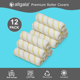 Allgala 1/2 inch nap covers reduce splatter on walls.