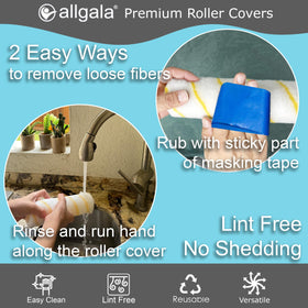 Allgala 9 inch sleeves deliver professional-grade results at home.