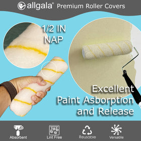 Allgala shedless-tip guidance helps minimize loose fibers during cleanup.