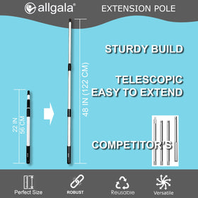 Allgala roller frame with soft handle for comfortable extended painting.
