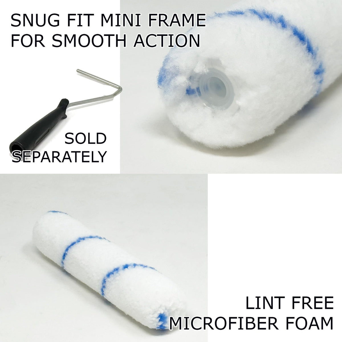Allgala shedless microfiber roller cover pack of 24 for clean finishes.