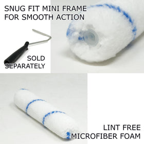 Allgala shedless microfiber roller cover pack of 24 for clean finishes.
