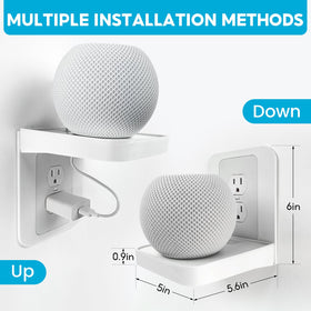 ALLICAVER Outlet Shelf includes Decora plates for versatile outlet compatibility.