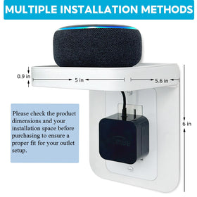 ALLICAVER ABS shelf provides sturdy support for chargers and toothbrushes.