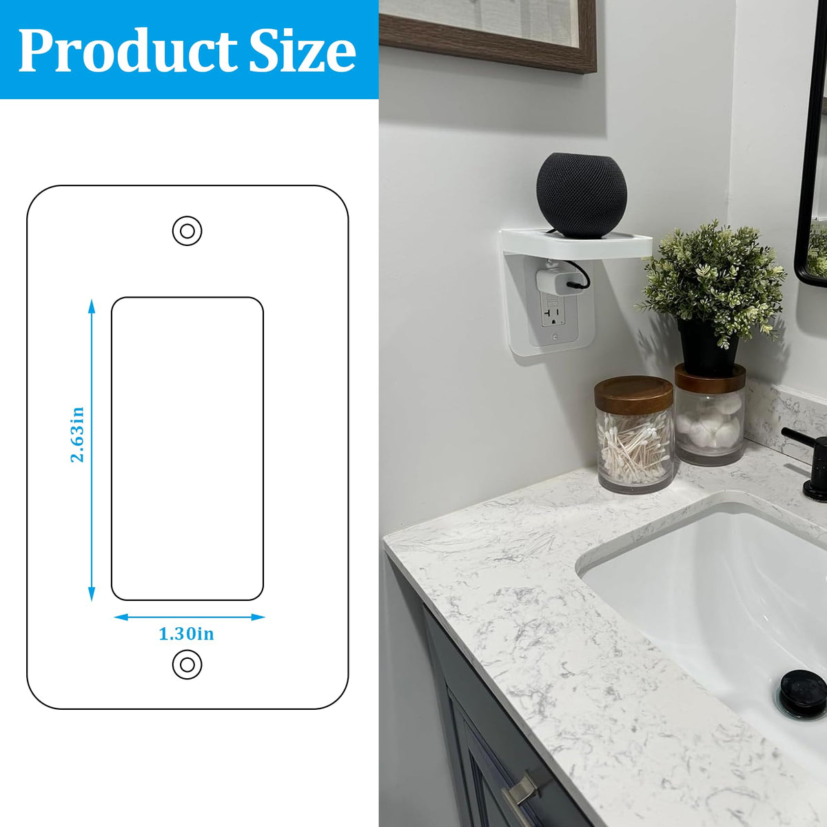 ALLICAVER ideal for bathroom and kitchen, offering space-saving charging.