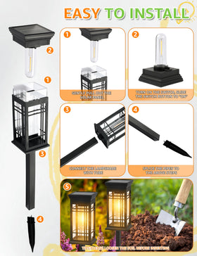 ALLIVING auto-on/off solar lights simplify nighttime use for walkways, gardens, and driveways