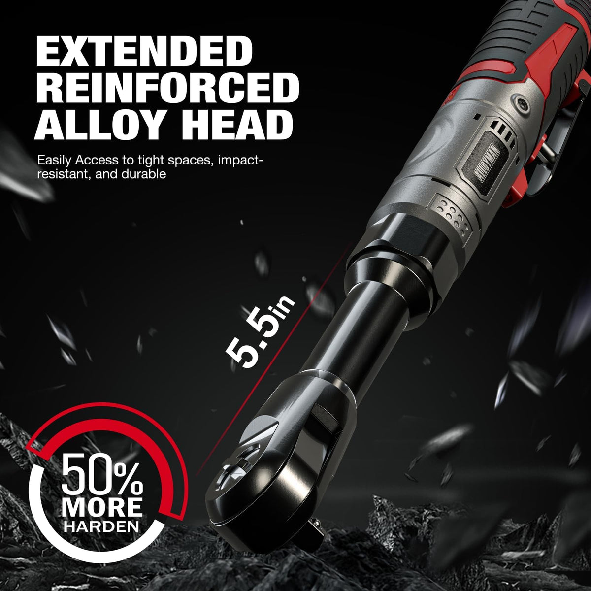 Alloyman copper motor powering the ratchet for efficient performance