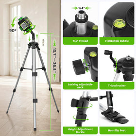 Dual battery pack for Alloyman laser level enables long work sessions