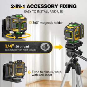 Alloyman laser level magnetic mount attachment for flexible positioning