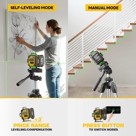Alloyman laser level outdoor pulse mode for long-range measurement