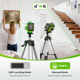 Alloyman laser level outdoors with pulse mode for extended range