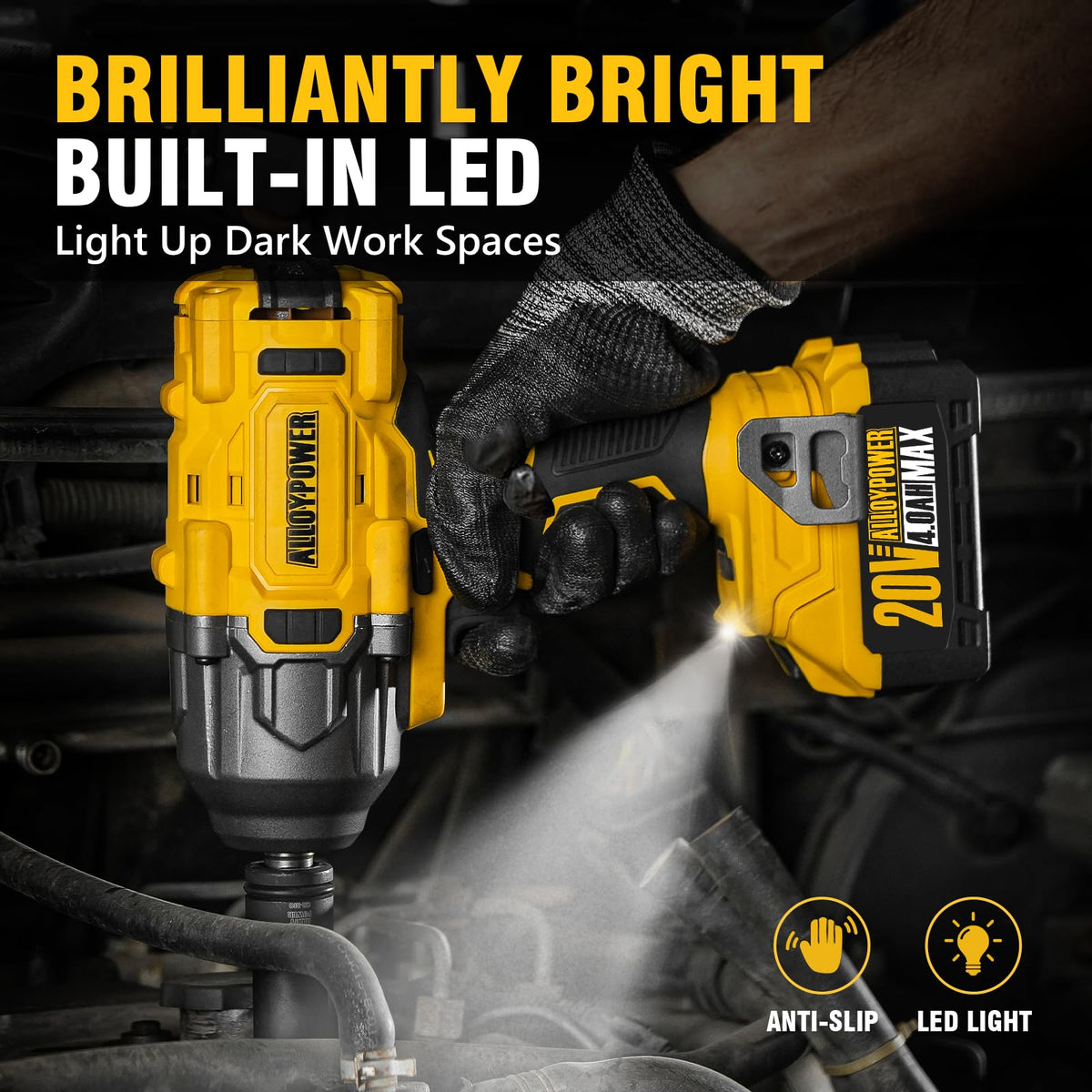 Sockets included: 17, 19, and 21 mm for common sizes
