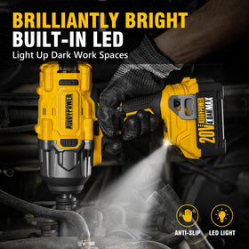 Sockets included: 17, 19, and 21 mm for common sizes