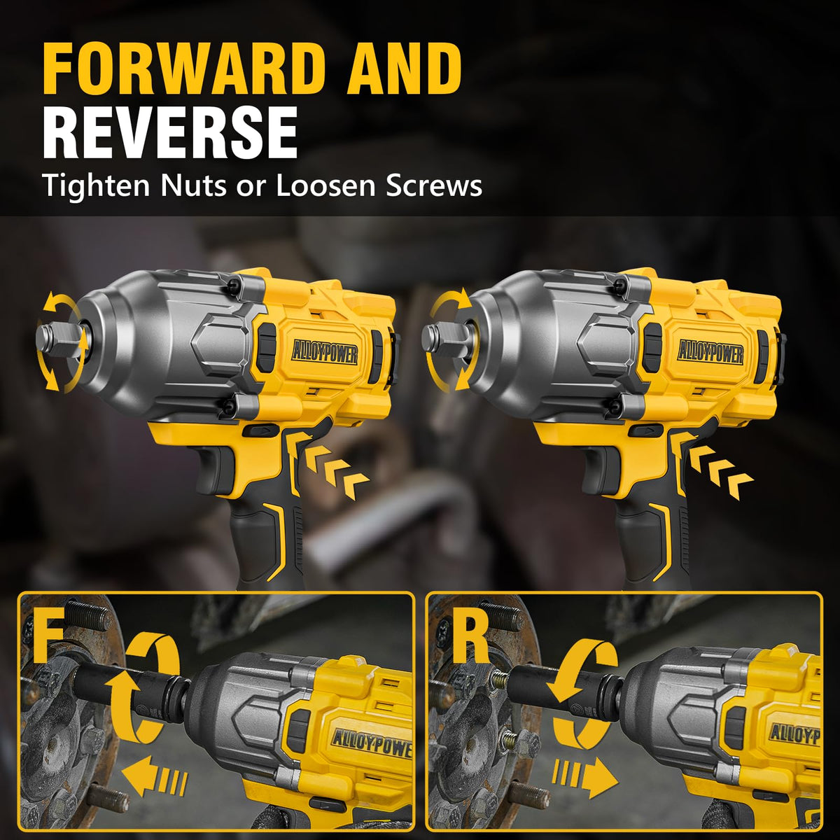 Rugged ALLOYPOWER wrench in use on a heavy-duty job