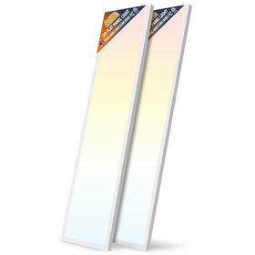 Allsmartlife 1x4 LED flat panel light front view with slim profile and bright output.