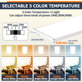 Allsmartlife 1x4 LED panel light dimmable control close-up, smooth 10-100% dimming.