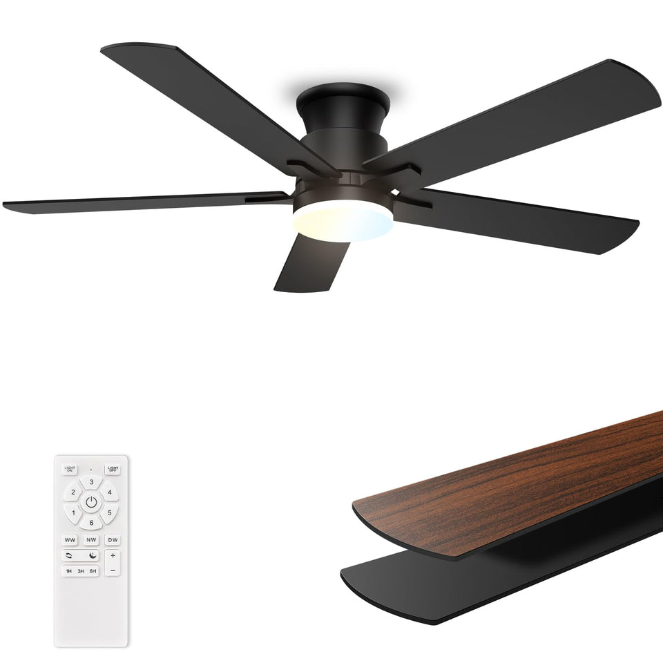 Allsmartlife ceiling fan 52inch remote control for easy cooling and operation.